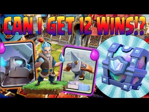 12 WINS IN LEGENDARY CHALLENGE? I NEW X-BOW DECK WITH BUFFED ICE WIZARD, MINI PEKKA AND BATS!