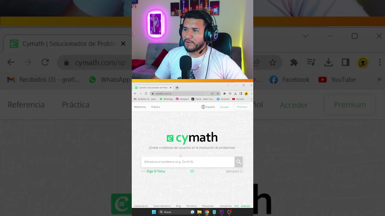 Página para solucionar problemas matemáticos
