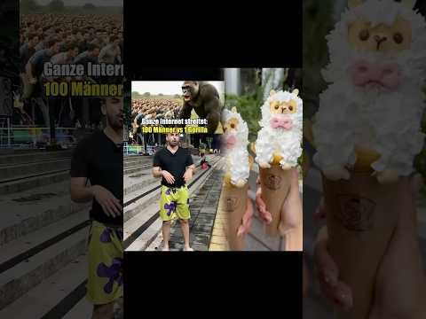 100 Gorillas vs. 1 Mann
