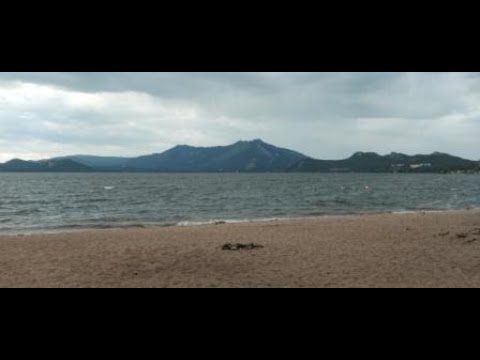 Borovoe  Burabay  Kazahstan. The waves, the beach, the water.