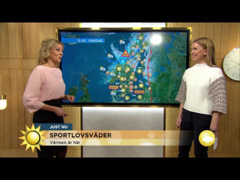 Vår- och skidväder i härlig samklang - Nyhetsmorgon (TV4)