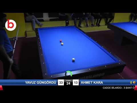 YAVUZ GÜNGÖRDÜ & AHMET KARA Bilardo Maçı - NİĞDE CADDE BİLARDO - 3 BANT ÖZEL BİLARDO ŞAMPİYONASI 2019-4.TUR