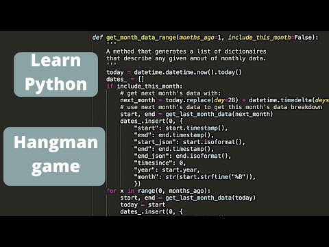 Python Programming For Beginners How To Program A Python Hangman Game