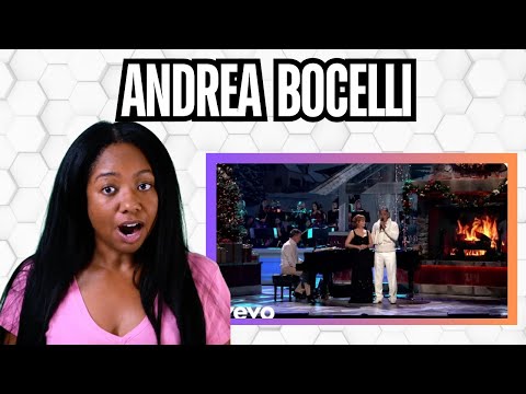 First Time Reaction to Andrea Bocelli and Reba McEntire - Blue Christmas