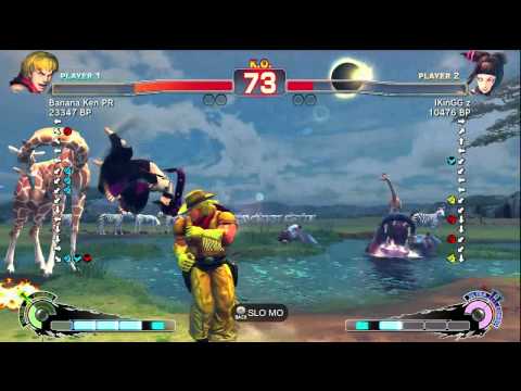 Banana Ken [Ken] vs IKinGG z [Juri] SSF4 Ranked Matches - Xbox Live - TRUE-HD