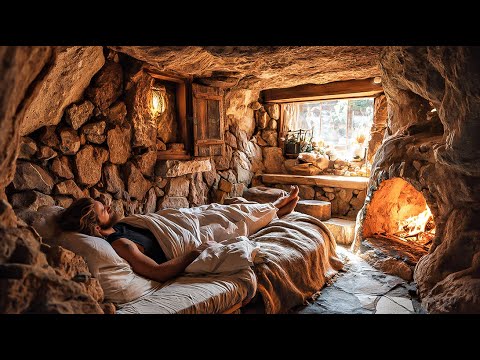 Primitive Life in 15 Days: Underground Shelter & Natural Survival Food