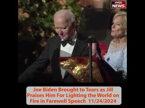 Joe Biden Brought to Tears as Jill Praises in Farewell Speech; Biden pardon Peach & Blossom!
