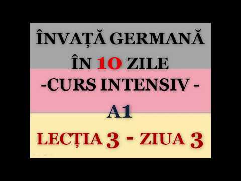 Learn German in 10 days | INTENSIVE COURSE A1 | LESSON 3