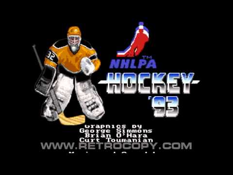 NHLPA Hockey 93 Megadrive