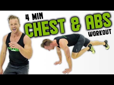 4 Minute At Home Chest And Abs Tabata Workout (NO EQUIPMENT) | LiveLeanTV thumnail