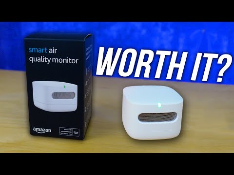 Part of a video titled How Good is Amazon's Smart Air Quality Monitor? - YouTube