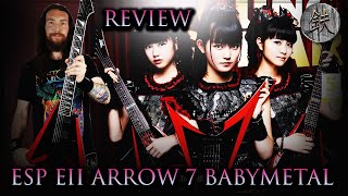 Video thumbnail for Guitar Demo & Review! ESP EII Arrow-7 Babymetal by Axe Japan
