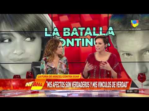 Araceli Gonzalez enojada con Suar luego que la tratara de loca |Judith Fullerton