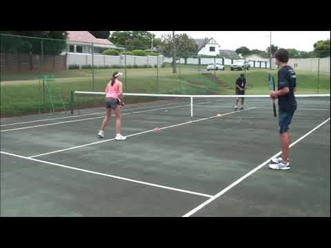 Jordan Theron - tennis coaching video (warmups) for PTR