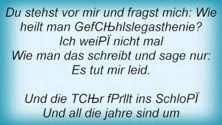 19575 Purple Schulz - Es Tut Weh Lyrics