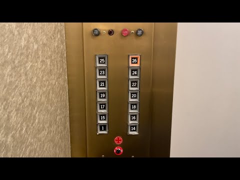 AMAZING AND ORIGINAL 1957 OTIS AUTOTRONIC HIGH-RISE ELEVATORS @ 621 17th - Denver, CO.