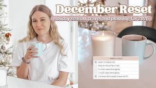 DECEMBER MONTHLY RESET🎄Holiday Season, Travel & Planning for 2026