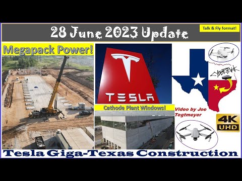 Megapack Transformers, S Steel Column Removal & Far N Tour! 28 June 2023 Giga Texas Update (07:35AM)