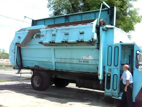 Thumbnail for 1994 Ford F-800 Blue Labrie Garbage Refuse Truck by Truck