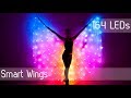 SMART LED light up rainbow Bellydance wings 164 LEDs _B10