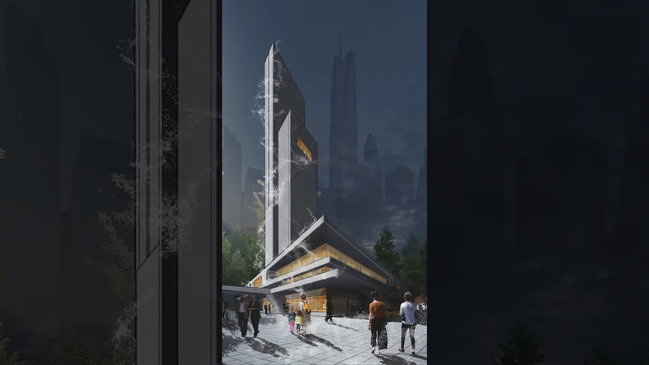 Professional 3D Render in Photoshop #architecture#photoshop photoshop#render#transition#tutorial