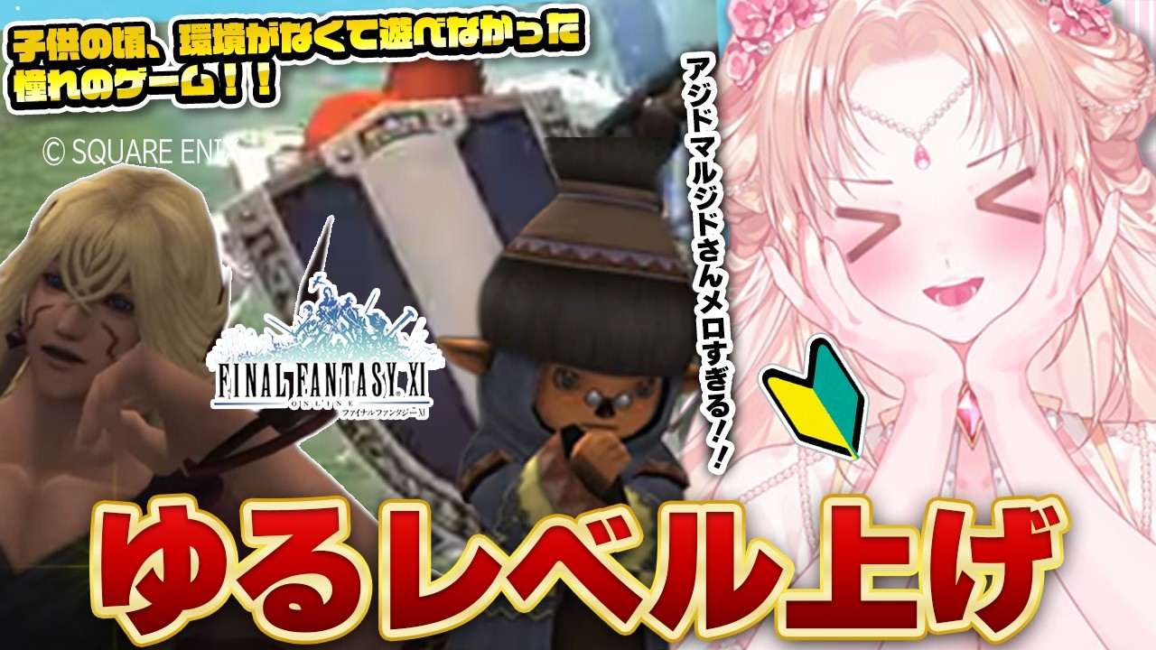 【 #FF11 / 完全初見  】風邪っぴきなのでゆるくレベル上げするよ～～♪【 #VTuber 】