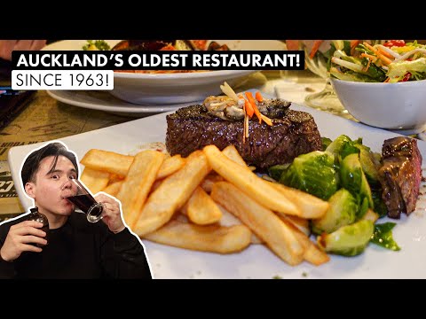 Comer no RESTAURANTE MAIS ANTIGO de AUCKLAND! | Tony's Steakhouse + Melhores Torradas de Kiwi