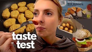 vegetarische & vegane alternativen im test: chicken crossies, fleischwurst, wiener wurst, ...