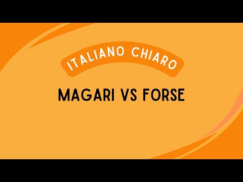 🇮🇹 Magari vs. Forse Explained! 🇮🇹