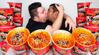 13X NUCLEAR FIRE NOODLE CHALLENGE • Mukbang & Recipe