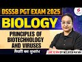 DSSSB PGT Biology Classes 2025 Principles Of Biotechnology And Viruses By Nelofar Ma Am