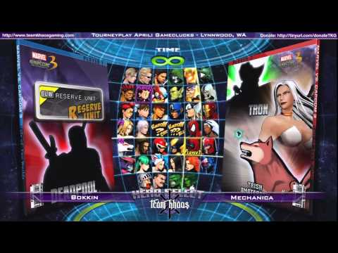 Tourneyplay April Marvel vs Capcom 3 Singles Top 8 - Bokkin vs Mechanica - Losers Quarterfinals #1
