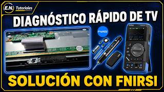 FNIRSI DST 210 + HS 03  TV Sin imagen, DIAGNÓSTICO DE VOLTAJES y Señales MINI LVDS  PASO A PASO
