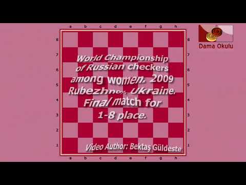 Makarenkova Julia (UKR) - Fedorova Natalia (RUS). World Draughts-64_women-2009. Final.