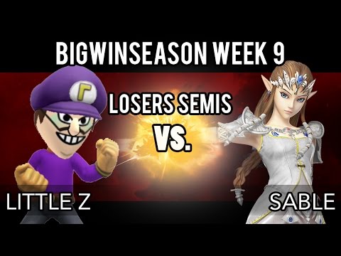 BigWinSeason Week 9 - Losers Semis - Little Z (Mii Brawler, Mario) VS Sable (Zelda)