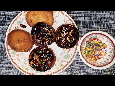 🍩 Donuts Without Hole || Chocolate Donuts|| Arfa's Artwork# Arfa's Artwork