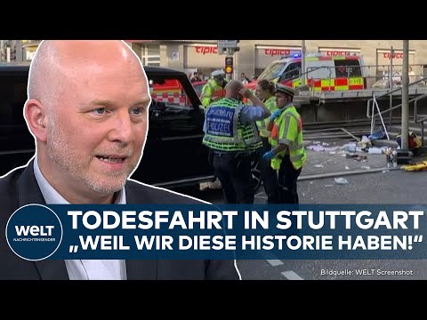 STUTTGART: Todesfahrt in Menschenmenge! Lebensgefahr für zwei Opfer! Fahrer von Polizei festgenommen