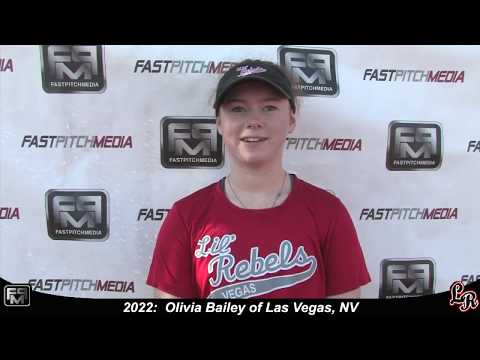 2022 Olivia Bailey Committed north Nazarene University Second Base Softball Skills Video Lil Rebels