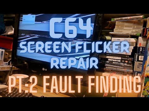 My Childhood Commodore 64 Flickering Screen/ Blank screen Part 2 - Fault Finding