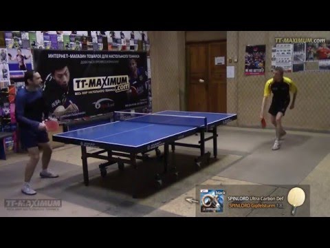 SPINLORD Gipfelsturm 1,8 мм - атака справа на основании SPINLORD Ultra Carbon Def