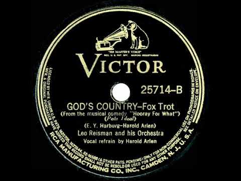 1937 Leo Reisman - God’s Country (Harold Arlen, vocal)