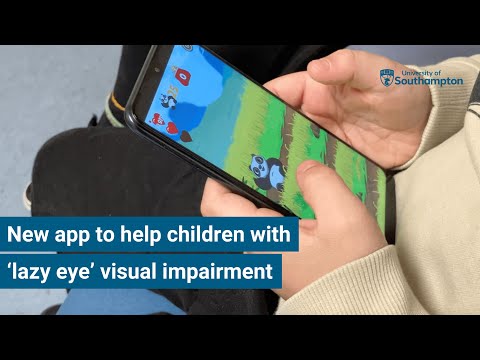 New app to help children with 'lazy eye' visual impairment