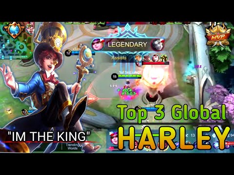 Deadly Annoying Magician|Damage Build 2020|  Top 3 Global Harley by "IM THE KING"~Mobile legends
