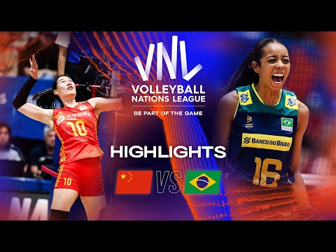 🇨🇳 CHN vs. 🇧🇷 BRA - Highlights Week 1 | Women's VNL 2023
