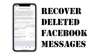 How to Recover Deleted Facebook Messages on iPhone