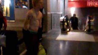 racist guy gets knocked down (funny)