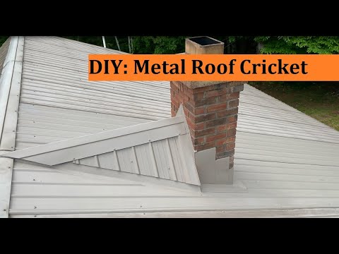 DIY: Metal Roof Cricket Behind a Chimney