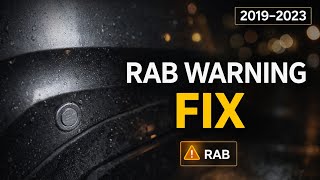RAB Warning Light On? Fix Rear Braking Nissan
