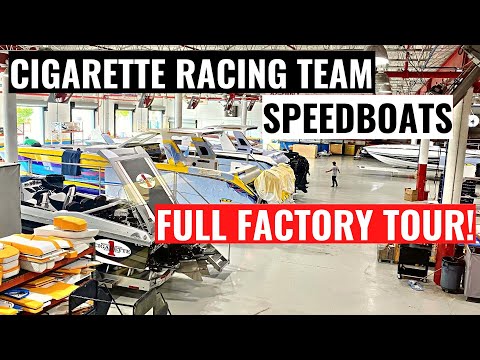 How It’s Made: Multi-Million Dollar Speed Boats - Factory Tour of Miami Boat Builder Cigarette