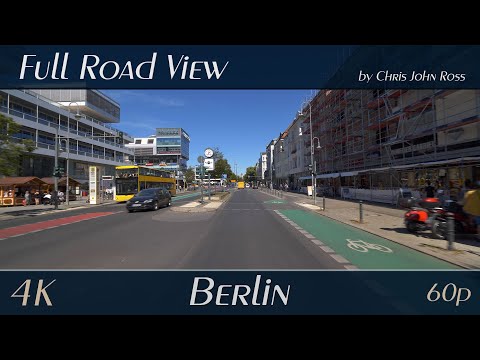 Berlin, Germany: Steglitz, Friedenau - Schloßstraße, Bundesallee - 4K (2160p/60p) Ultra HD